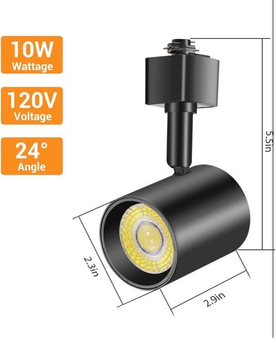 4 Pack 5-Color LED Track Lighting Heads H Type Track Light Heads Dimmable - Picture 7 of 7