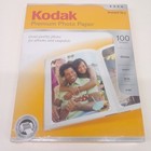 NOWY KODAK Premium Papier fotograficzny 100 arkuszy ZAPIECZĘTOWANE pudełko 8,5 X 11 Natychmiastowy suchy połysk