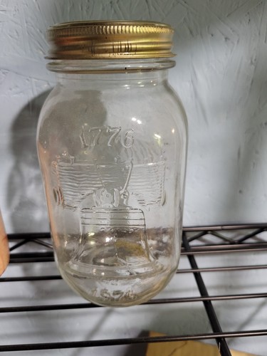Anchor Hocking Mason Glass Canning Jars 8 Count Liberty Bell 1776-1976 1100/45 - Picture 5 of 7