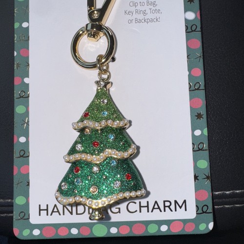 Charm borsa albero verde scintillante vero e proprio con etichetta - Foto 2 di 4