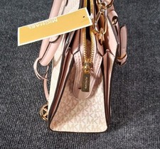 Michael Kors Sheila Satchel Crossbody & Jet Set Wallet Powder Blush NWT 10