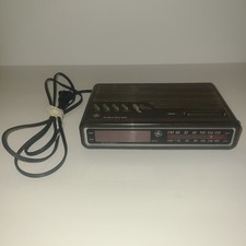 GE Digital Clock Radio Vintage General Electric 7-4612B AM/FM Snooze -Tested-
