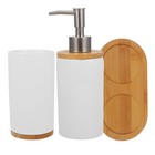  Soap Dispenser and Toothbrush Holder Set for Bathroom Lotion Dispensers