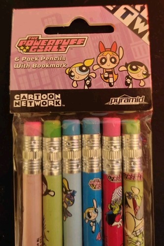 Vintage 2001 The Powerpuff Girls 6er Pack Bleistifte Neu Versiegelt - Bild 2 von 4