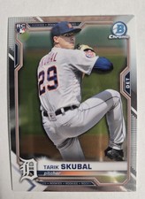 2021 Bowman Chrome #28 Tarik Skubal Detroit Tigers Rookie RC card Mint 🔥 