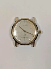 Longines Cal. 370 10KGF Men's Watch Damaged Dial 1960's Vtg RUNNING 