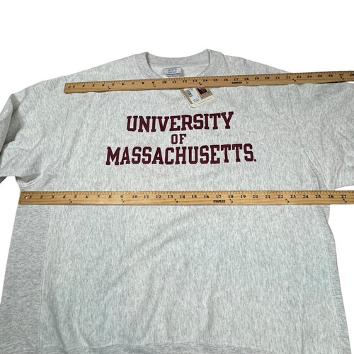 Champion Sweatshirt Mens XL University of Massachusetts Reverse Weave Pullover - Picture 10 of 20
