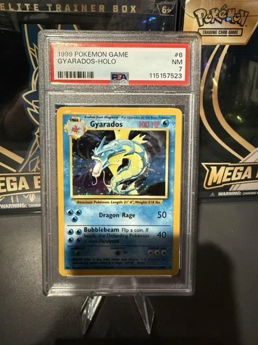 Gyarados HOLO PSA 7 1999 (6/102) - Pokémon TCG 1999 Base Set