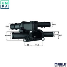 THERMOSTAT COOLANT TM 2 105 FOR SKODA OCTAVIA/Combi VW GOLF/IV/Mk BORA FLIGHT