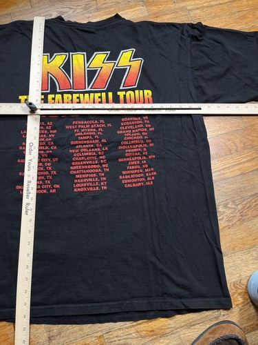 Vintage Kiss 2000 Farewell Tour Band Concert T Shirt size XXL Rock N Roll - Picture 9 of 9