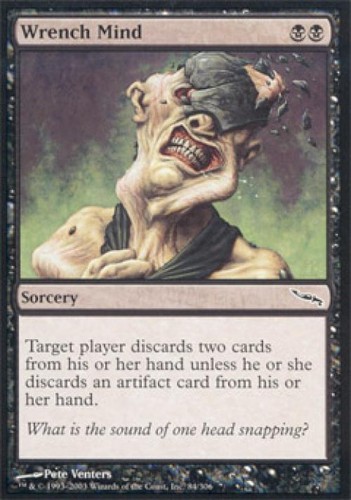 Wrench Mind -Foil Medium Play MTG Mirrodin