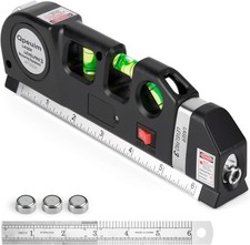 Laser Level Tool, Multipurpose Kit Standard Cross Black, Green 