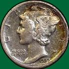 1927-S Mercury Dime Very Fine VF Coin #35994