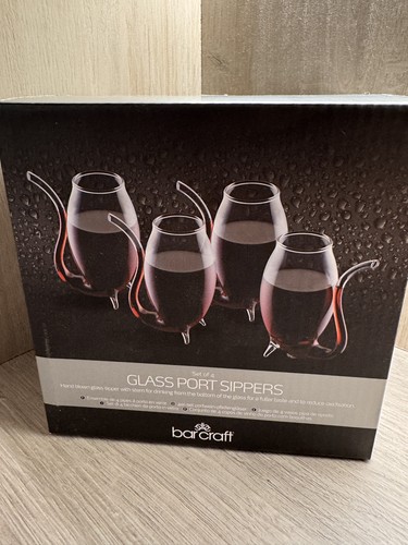 BarCraft Glas Portwein Sipper 4er Set - mundgeblasene Portweinpfeifen BCPORT4PC - Bild 3 von 7