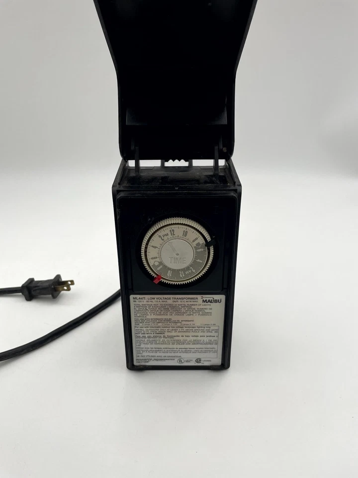 Temporizador transformador de iluminación de bajo voltaje Intermatic Malibu ML44T negro 44 vatios Foto 4 de 4