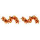  2pcs Fall Maple Leaf Garland Artificial Sunflower Pumpkin Autumn Garland