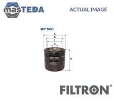 OP550 ENGINE OIL FILTER FILTRON FOR LANCIA PRISMA 1.9 TURBO DIESEL,1.9 DIESEL