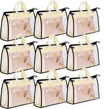9 Pack Dust Bags for Purses and Handbags,Purse Storage Organizer for Closet,H...