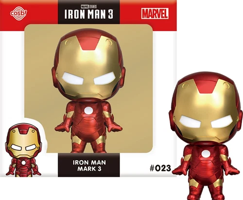 Figura roja sin escala Cosbaby Marvel Collection Iron Man3 Mark3 023 CBX062 HotToys