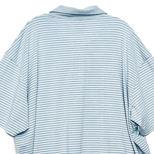 Callaway Opti-Dri Sz 3X Polo Golf Gray Blue Striped Men’s Embroidery Logo - Picture 6 of 10