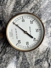 Bailey & Mackey Ltd Vintage Pressure Gauge.  14” X 8” Wide.  LB per Sq Inch.