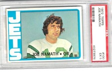 1972 Topps - Joe Namath #100 PSA 5 EX