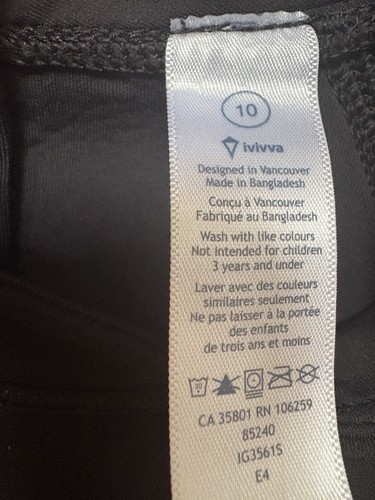 Lululemon’s Ivivva Star Gazer Spacer Pullover- Black Neoprene Girls 10 NWOT - Picture 4 of 4
