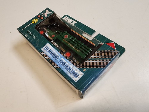 HO Scale Imex Model Co. REA Railway Express Agency Petwrbuilt Stakebed Truck - Imagen 3 de 4