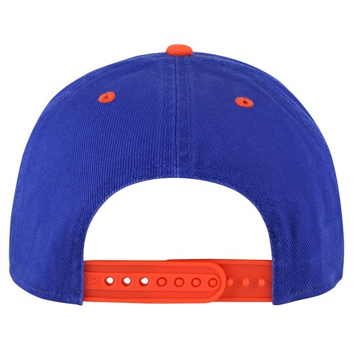 Men's '47 Royal New York Mets Double Headed Baseline Hitch Adjustable Hat - Picture 2 of 2