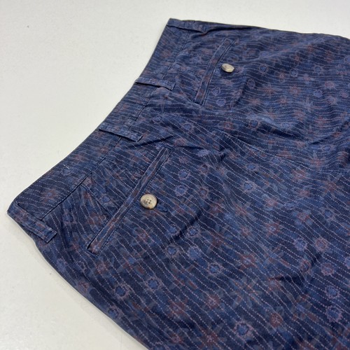 FATFACE Men's Blue Floral Print Cotton Chino Shorts - 32" Waist - Picture 6 of 13