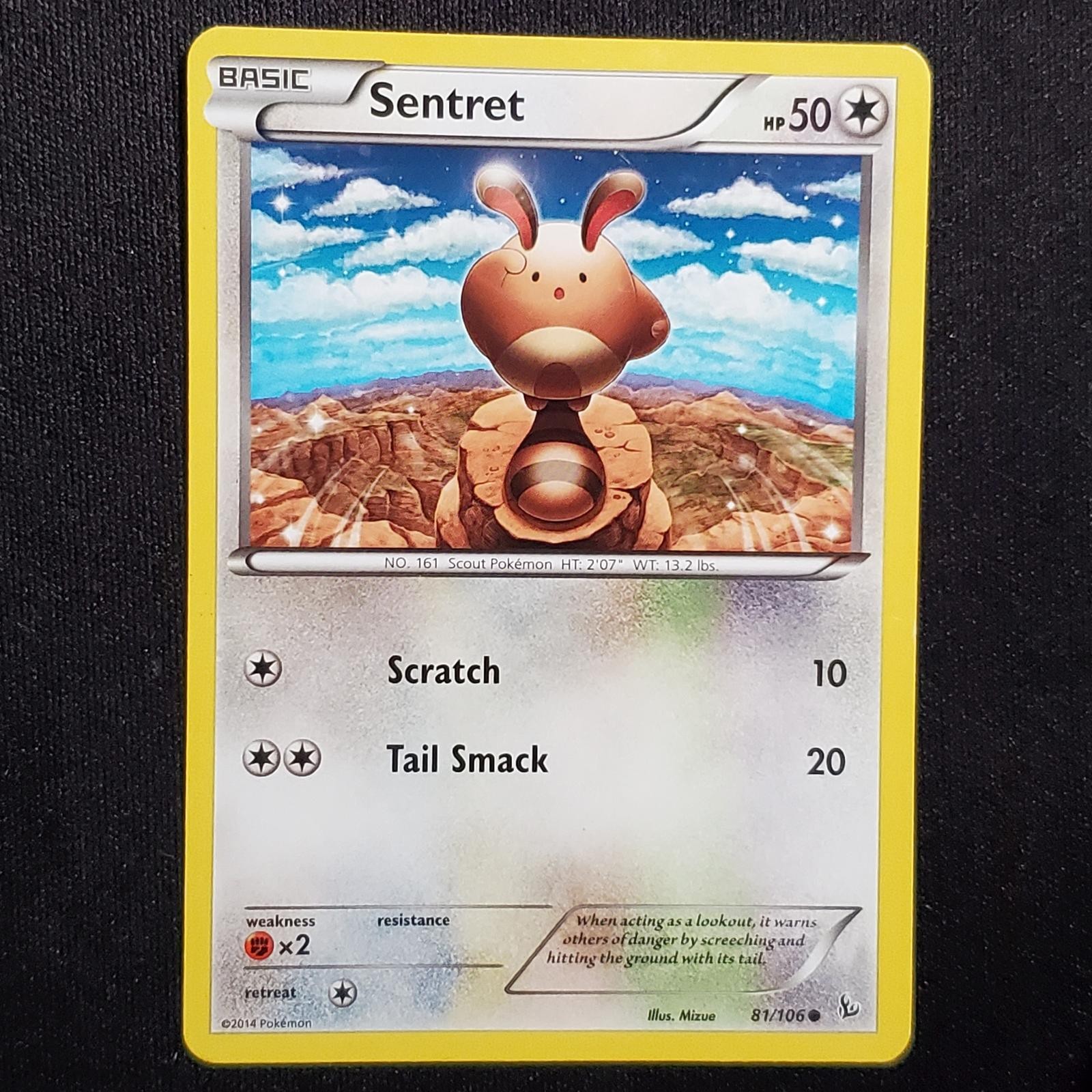 Sentret 81/106 Common Flashfire Pokemon Heavily Played