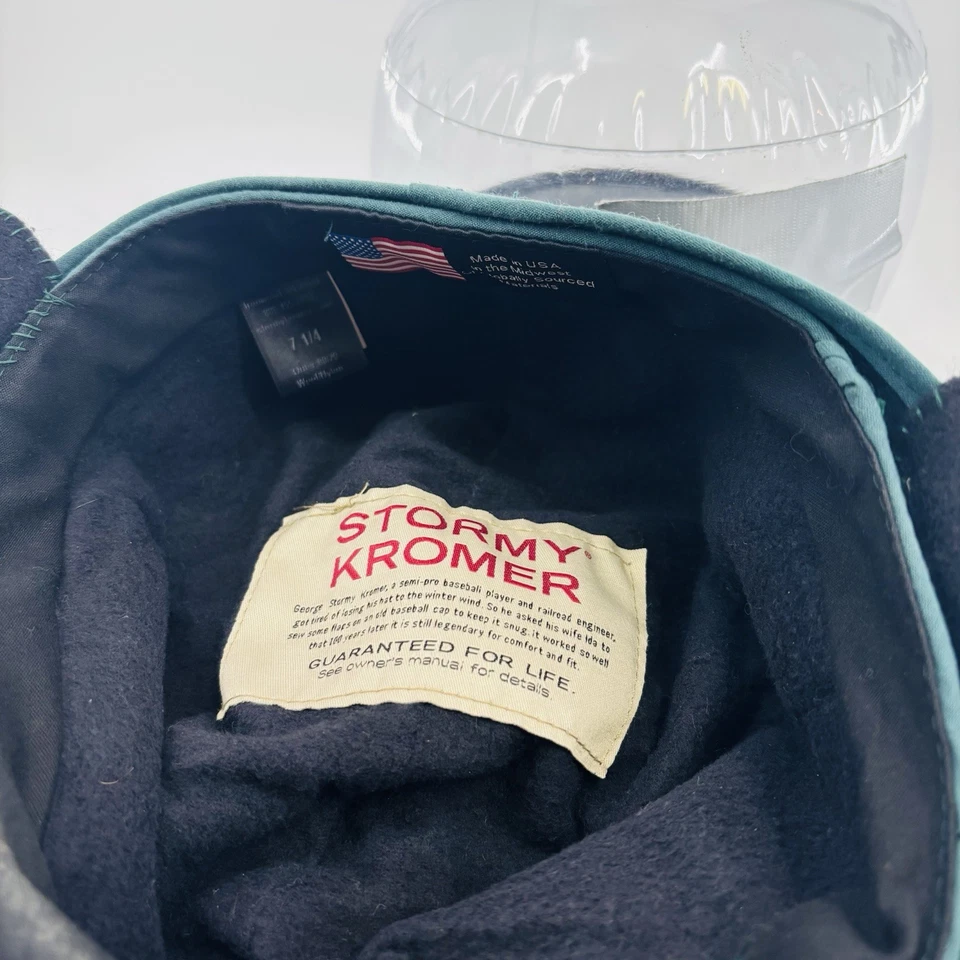 Gorra para mujer Stormy Kromer The Petal Pusher 50360 lana verde 7 1/4 EE. UU. Mackinaw Foto 2 de 4