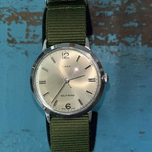 Vintage Timex 1968 Self Wind Viscount Men's Mechanical Automatic Watch
