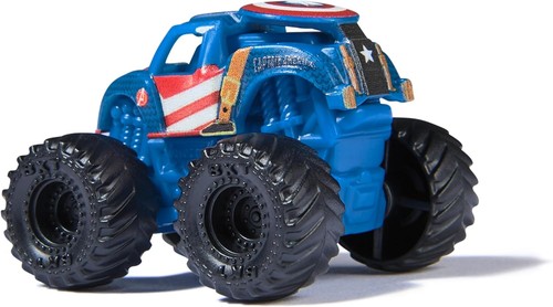 Monster Jam, Marvel Mini Monster Truck 3-Pack, Black Panther, Captain America, I - Picture 7 of 9