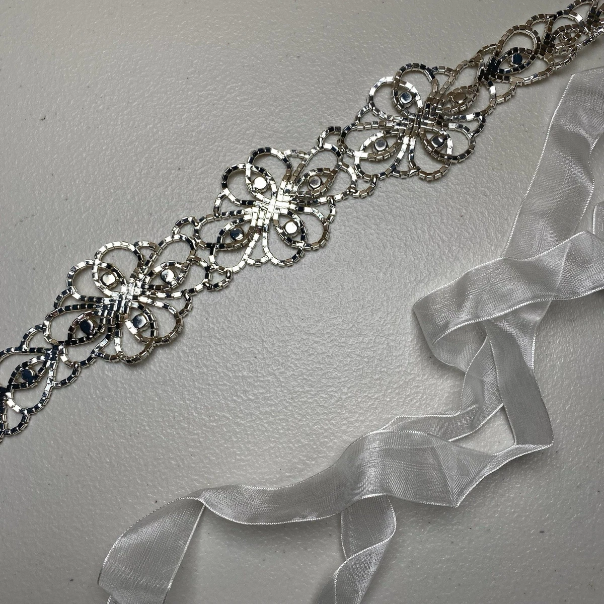 Silver Bridal Belts and Sashes for sale | eBay