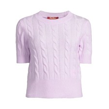 MaxMara 23SS FLIRT Cable Cashmere Knit Pastel Purple 2363611237 004 42156743