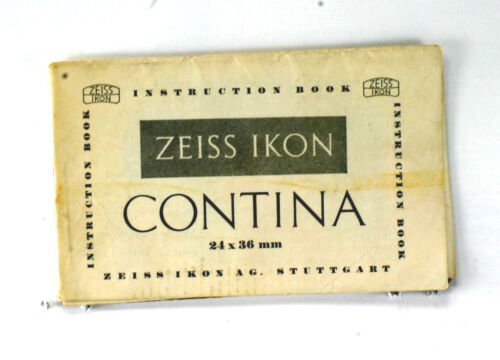 Zeiss Ikon Original Instruction Manual for Contina II #524/24 - 32 pages - 第 1/1 張圖片
