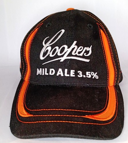 Coopers Mild Supercars Official Black / Orange Baseball Cap Hat  - Picture 1 of 6