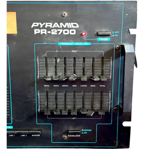 Mixer Equalizzatore Frequenza Pyramid PR-2700 2Phono 2Line Master 1 Altoparlante Yamaha - Foto 5 di 17