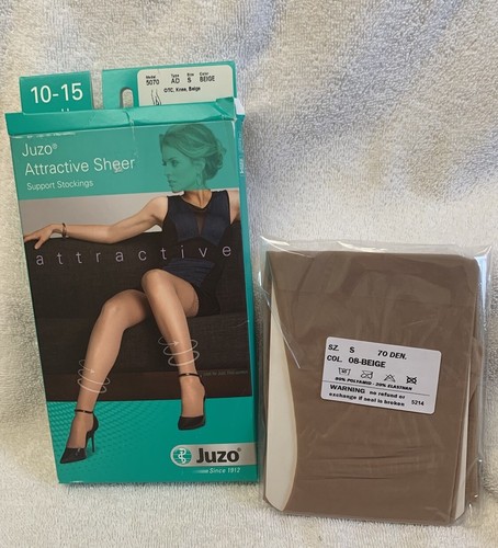 Medias de soporte hasta la rodilla Juzo pequeñas AD 5070 10-15 mmHg compresión terapéutica - Imagen 2 de 6
