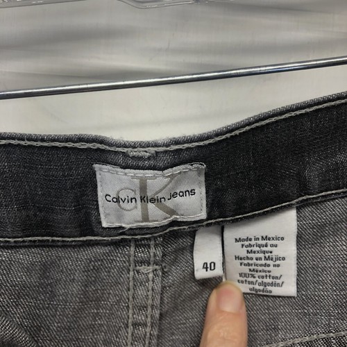 Calvin Klein Men's Stretch Jeans Black Gray Size 40W x 32L C - Picture 5 of 6