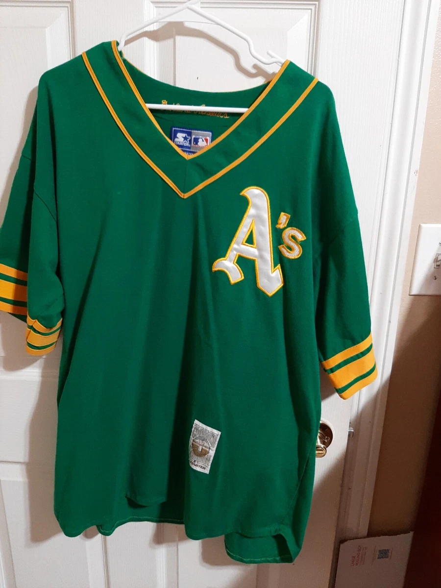 OAKLAND ATHLETICS A’S COOPERSTOWN COLLECTION STARTER MLB JERSEY Size L