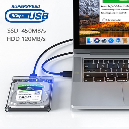 Unidad de disco duro SSD USB 3.0 2.5"" 3.5"" externo SATA gabinete caja caddy - Imagen 12 de 13
