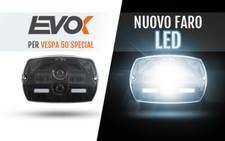 FARO ANTERIORE LED EVOK 90x140 VESPA SPECIAL ELESTART 3000 LUMEN