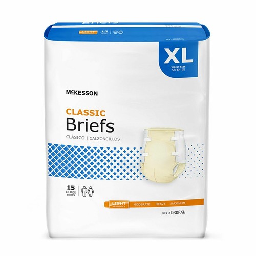McKesson Classic Light Absorbency Incontinence Brief, X-Large, 15 Ct - Bild 1 von 6