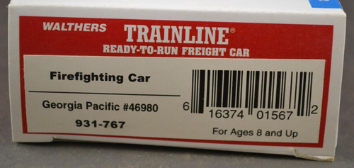 Walthers Trainline Firefighting Georgia Pacific #46980 HO 013123MGL2 - Picture 2 of 2