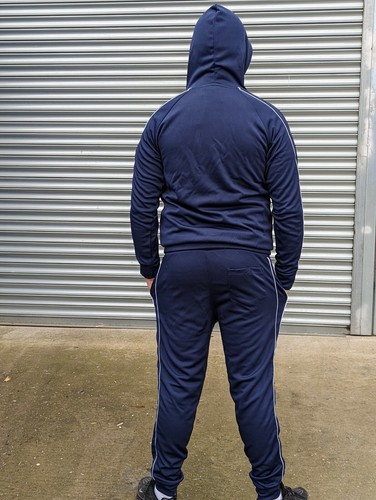 Polyester schmale Passform Reißverschluss Trainingsanzug Set mit Seite Patti Design - Bild 46 von 56