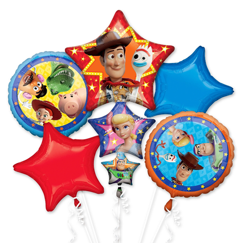 Toy Story 4 Birthday Party Balloons Bouquet Woody Jessie Forky Bo Peep Buzz - Picture 5 of 5