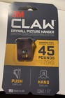 3M CLAW™ Drywall Picture Hanger, holds 45 lbs, 1 Hanger/Pack