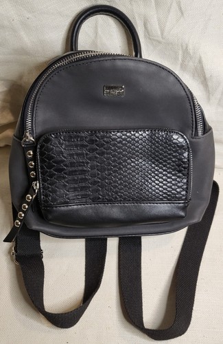 David Jones Paris Mini Backpack Purse - Black - Bild 1 von 10